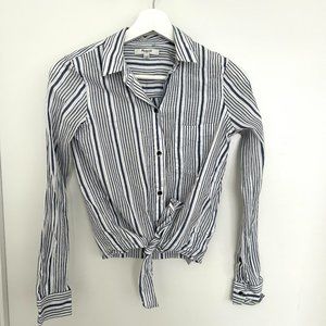 Vintage Coastal Madewell Striped Blouse